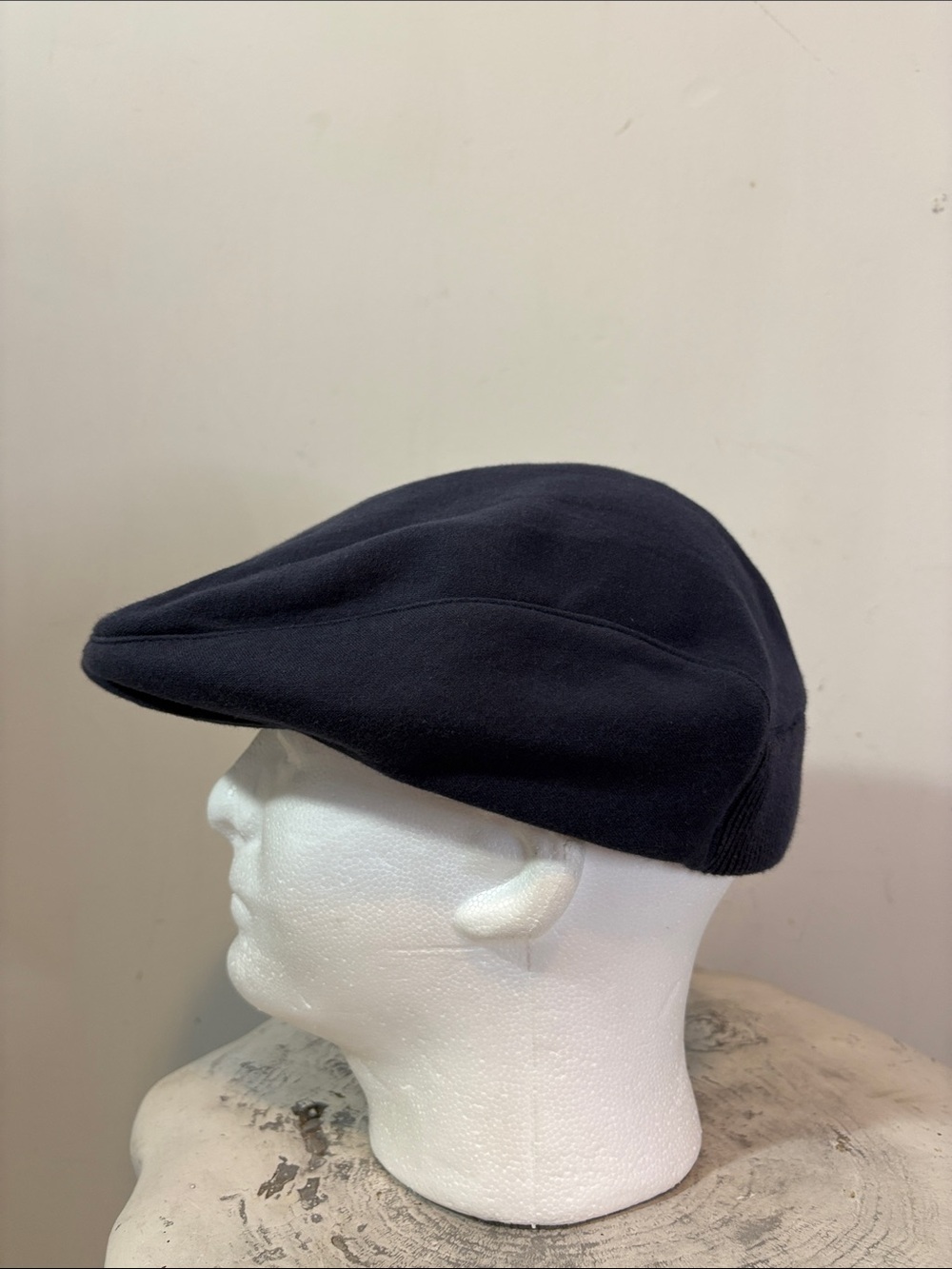True Y2K Roots Navy Blue Soft Cotton Blend Newsboy Cap Cabbie Hat Newsie S/M